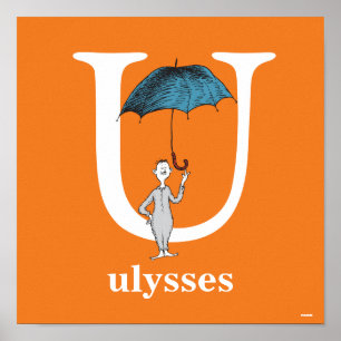 Dr. Seuss's ABC: Letter U - White   Add Your Name Poster