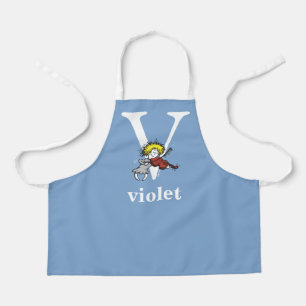 Dr. Seuss's ABC: Letter V - White Add Your Name Apron