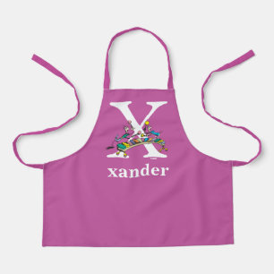 Dr. Seuss's ABC: Letter X - White Add Your Name Apron