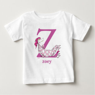 Dr. Seuss's ABC: Letter Z - Purple   Add Your Name Baby T-Shirt