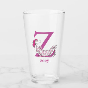 Dr. Seuss's ABC: Letter Z - Purple   Add Your Name Glass