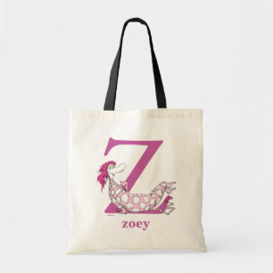 Dr. Seuss's ABC: Letter Z - Purple   Add Your Name Tote Bag