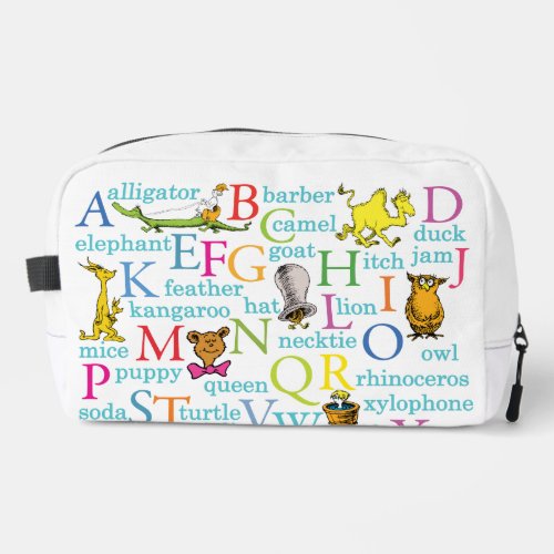Dr Seusss ABC Pattern with Words Dopp Kit