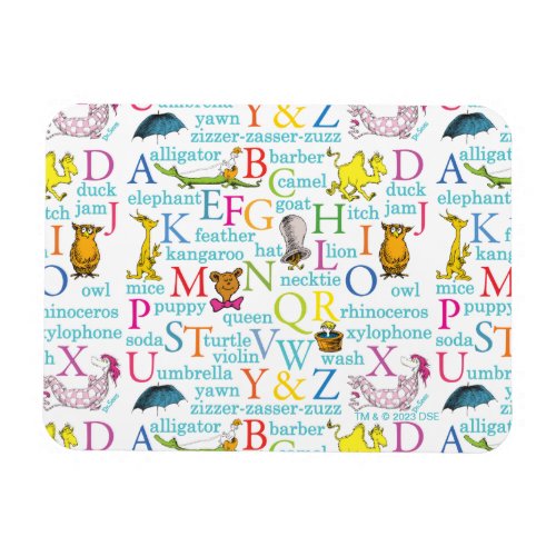 Dr Seusss ABC Pattern with Words Magnet