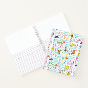 Dr. Seuss's ABC Pattern with Words Notebook