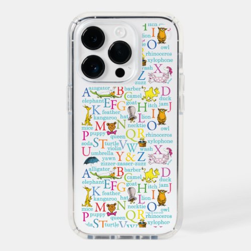 Dr Seusss ABC Pattern with Words Speck iPhone 14 Pro Case