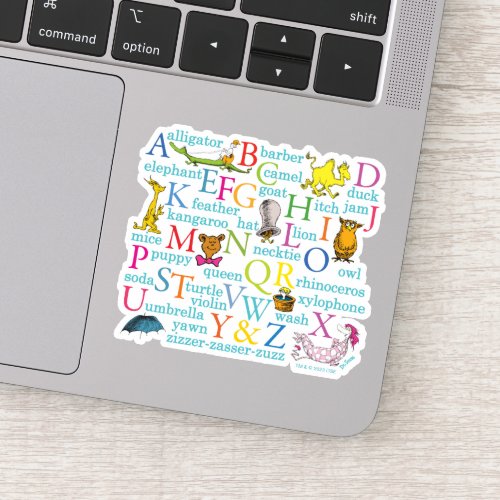 Dr Seusss ABC Pattern with Words Sticker