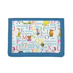 Dr. Seuss's ABC Pattern with Words Tri-fold Wallet