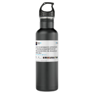 Dr. Shaquille ONEAL- Shaq Funny Tweets Stainless Steel Water Bottle