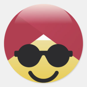 Dr. Social Media Sunglasses Turban Emoji Sticker