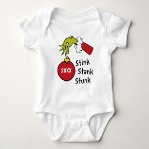 Dr. Suess Grinch   Stink Stank Stunk Baby Bodysuit