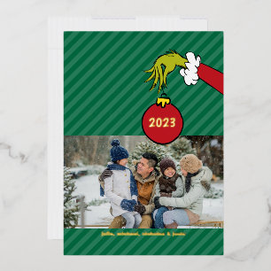 Dr. Suess Grinch Stink Stank Stunk Foil Holiday Card
