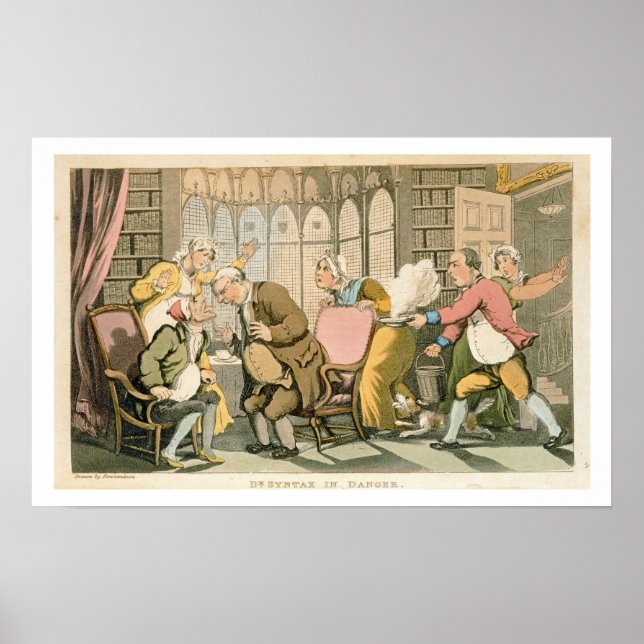 Dr Syntax in Danger, from 'The Tour of Dr Syntax i Poster (Front)