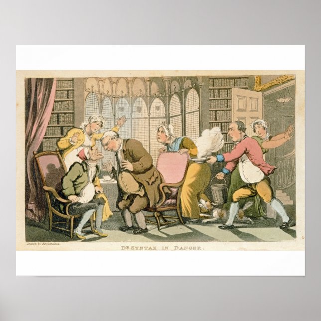 Dr Syntax in Danger, from 'The Tour of Dr Syntax i Poster (Front)