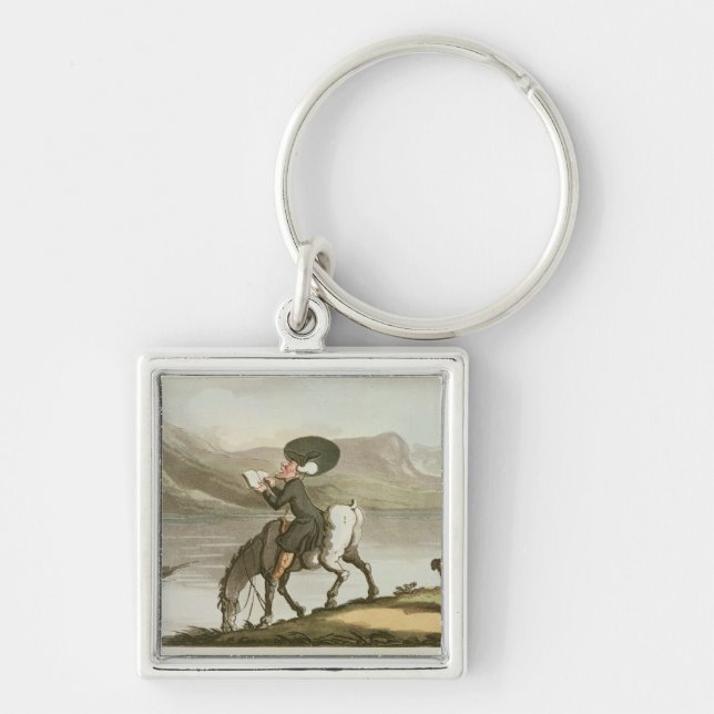 Dr. Syntax sketching the lake Keychain (Front)