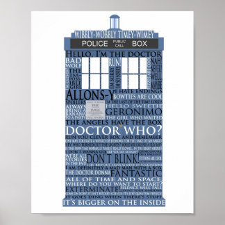 Dr Who Whovian fans Poster