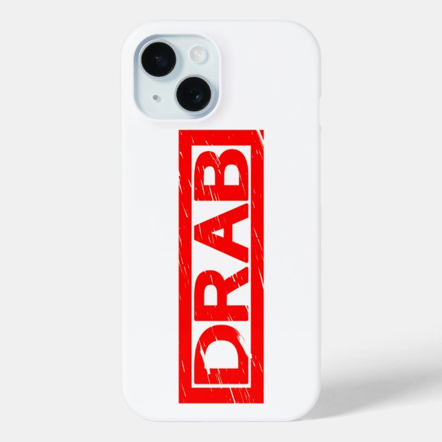 Drab Stamp Case-Mate iPhone Case (Back)