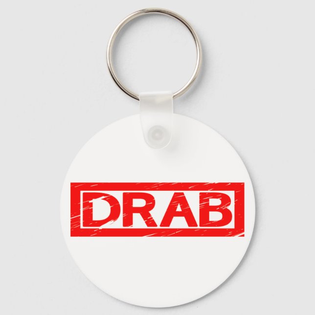 Drab Stamp Keychain (Front)