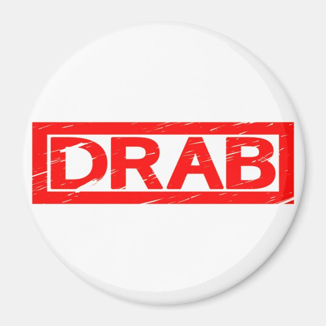 Drab Stamp Magnet (Front)