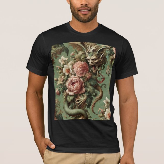 Drac’s Finery – Gothic Wearable Art T-Shirt (Front)