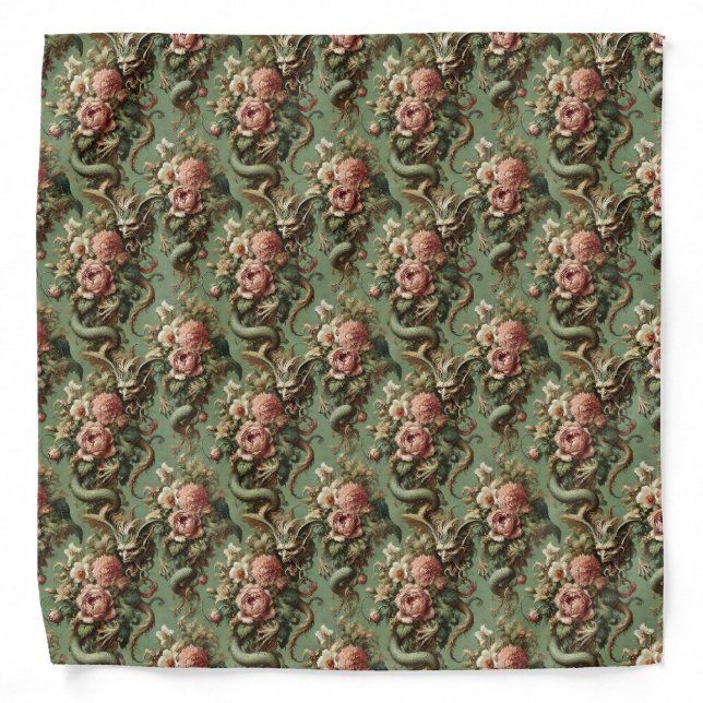 Drac’s Finery – Mythic Gothic Dragon Bandana (Front)