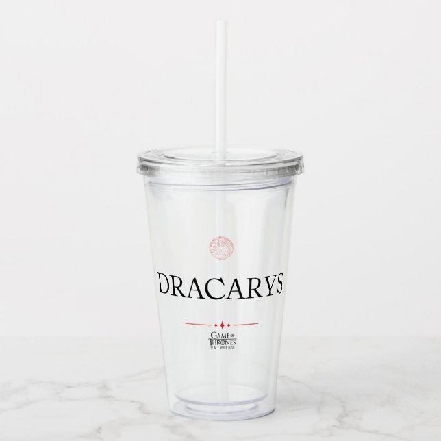Dracarys Acrylic Tumbler (Front)