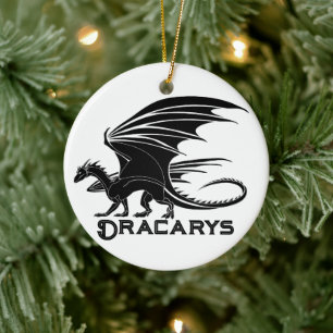 Dracarys Black Dragon Ornament