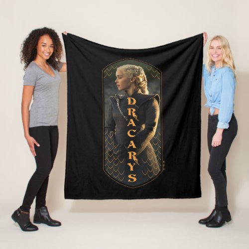 Dracarys Daenerys Targaryen Graphic Fleece Blanket