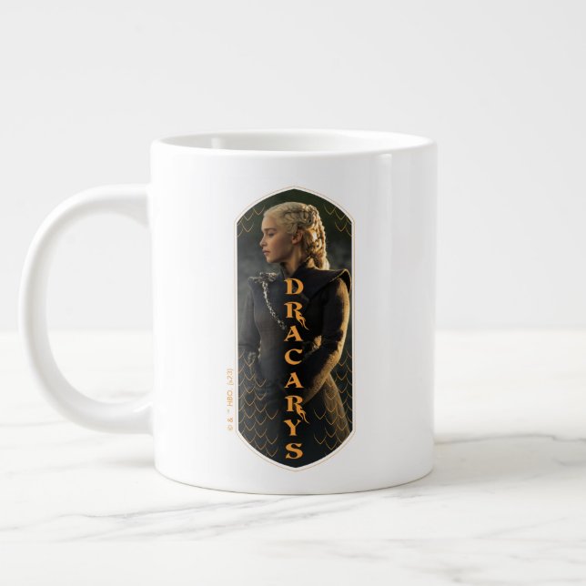"Dracarys" Daenerys Targaryen Graphic Giant Coffee Mug (Left)