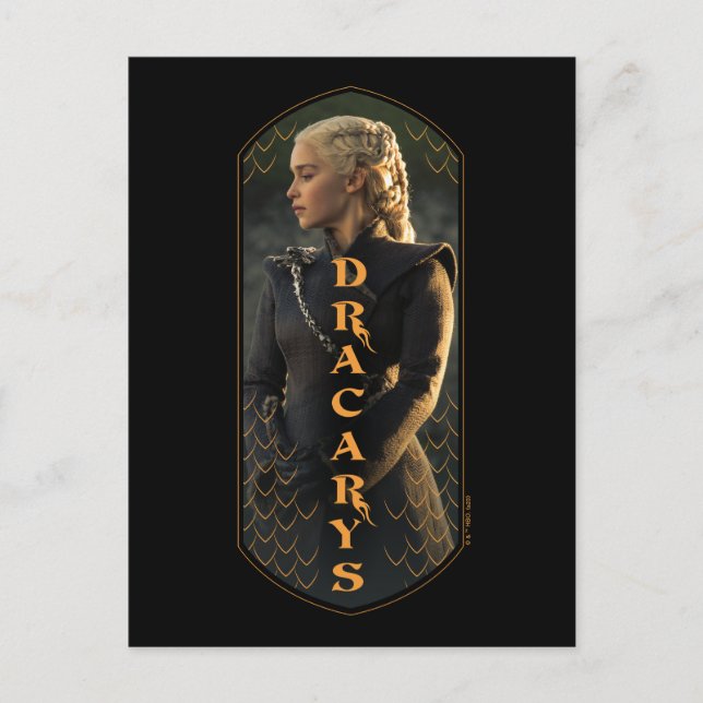 "Dracarys" Daenerys Targaryen Graphic Postcard (Front)
