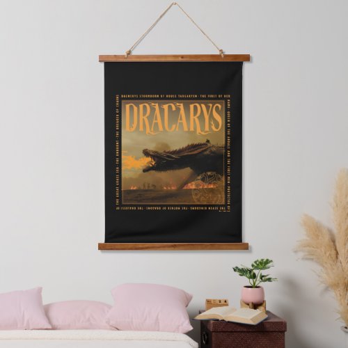 Dracarys Drogon Breathing Fire Graphic Hanging Tapestry