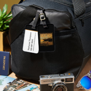 "Dracarys" Drogon Breathing Fire Graphic Luggage Tag