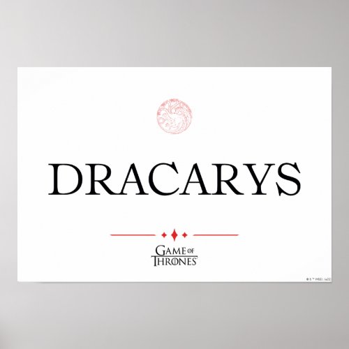 Dracarys Poster