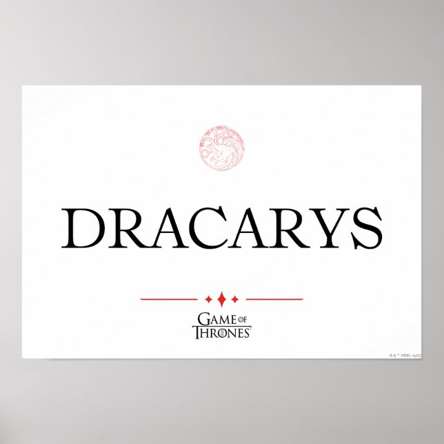 Dracarys Poster (Front)