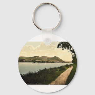 Drachenfels and Konigswinter, the Rhine, Germany c Keychain
