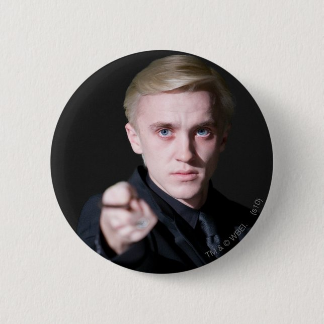 Draco Malfoy 2 Pinback Button (Front)