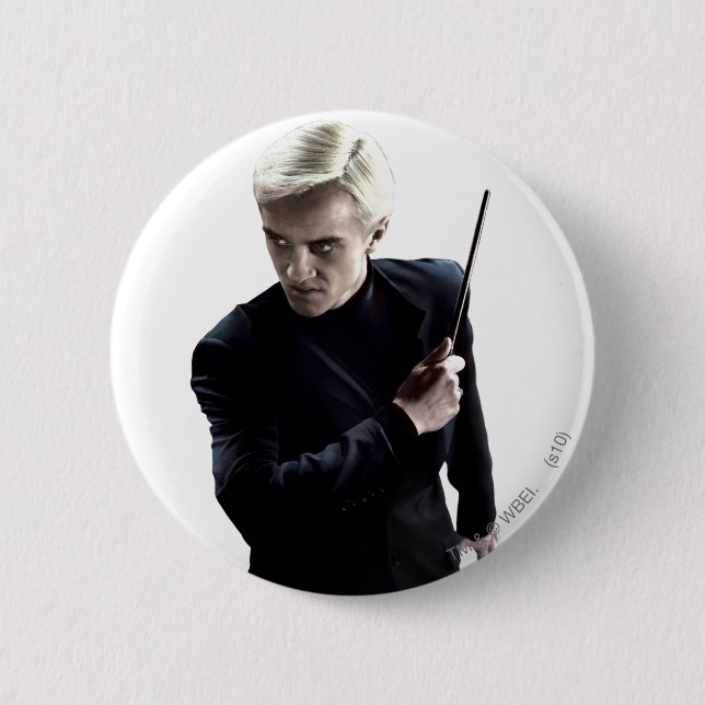 Draco Malfoy 3 Pinback Button (Front)
