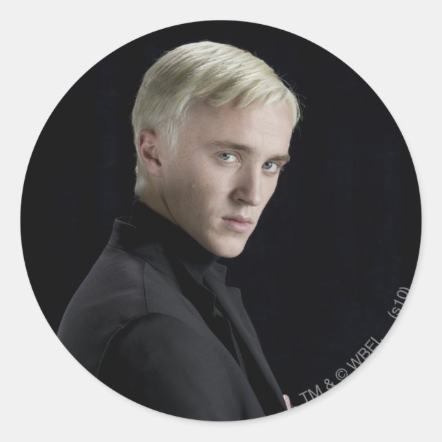 Draco Malfoy Arms Crossed Classic Round Sticker (Front)