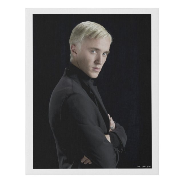 Draco Malfoy Arms Crossed Faux Canvas Print (Front)