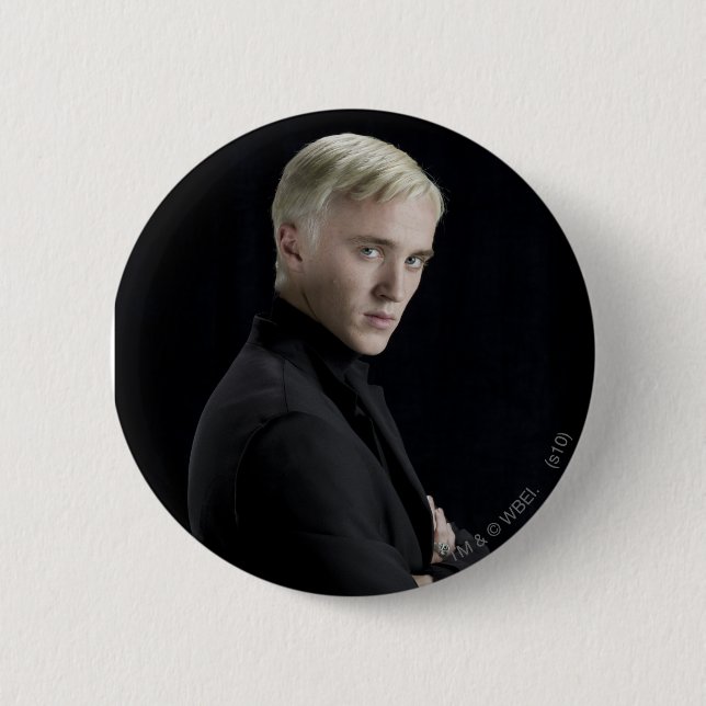 Draco Malfoy Arms Crossed Pinback Button (Front)