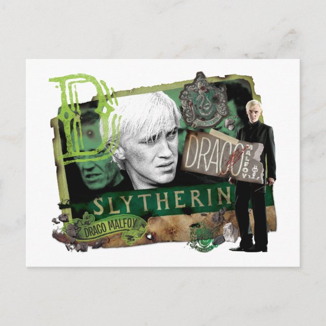 Draco Malfoy Collage Postcard (Front)