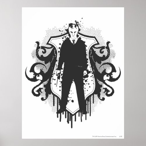 Draco Malfoy Dark Arts Design Poster