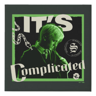 Draco Malfoy - "It's Complicated" Faux Canvas Print