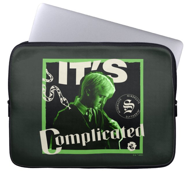 Draco Malfoy - "It's Complicated" Laptop Sleeve (Front)