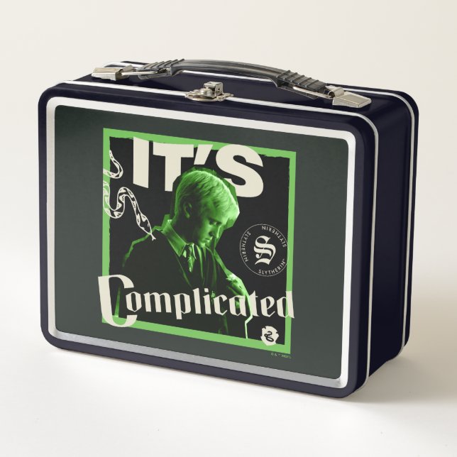 Draco Malfoy - "It's Complicated" Metal Lunch Box (Front)