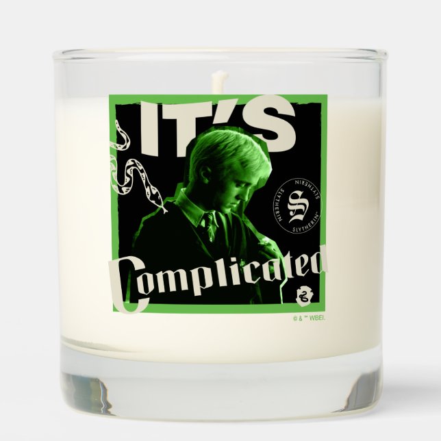 Draco Malfoy - "It's Complicated" Scented Candle (Front)