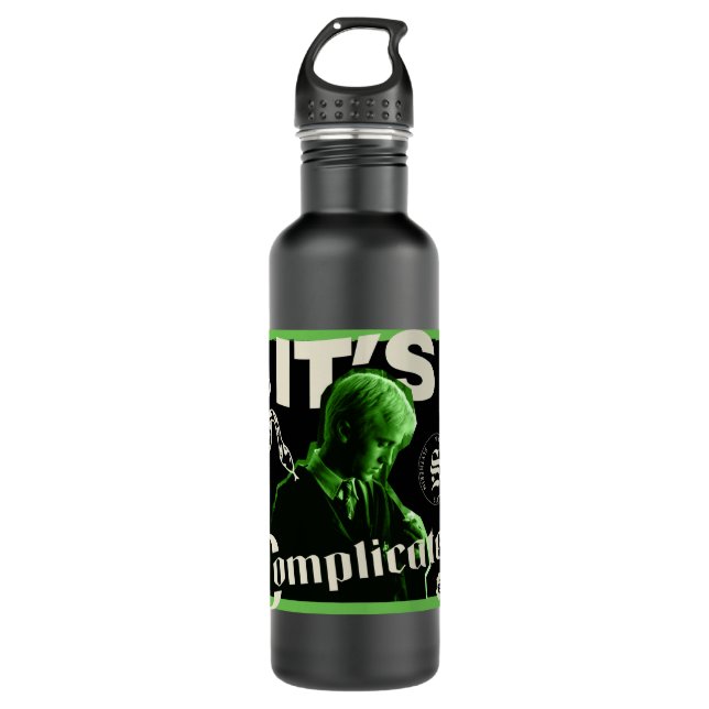 Draco Malfoy - "It's Complicated" Stainless Steel Water Bottle (Front)