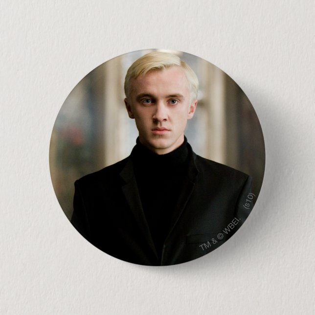 Draco Malfoy Straight On Pinback Button (Front)