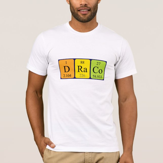 Draco periodic table name shirt (Front)