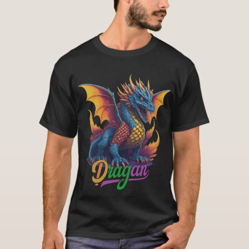 Draconic Dreams Multicolor Majesty T_shirt